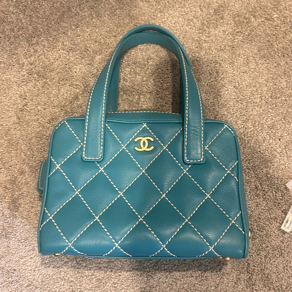 Blue designers look a like bag
